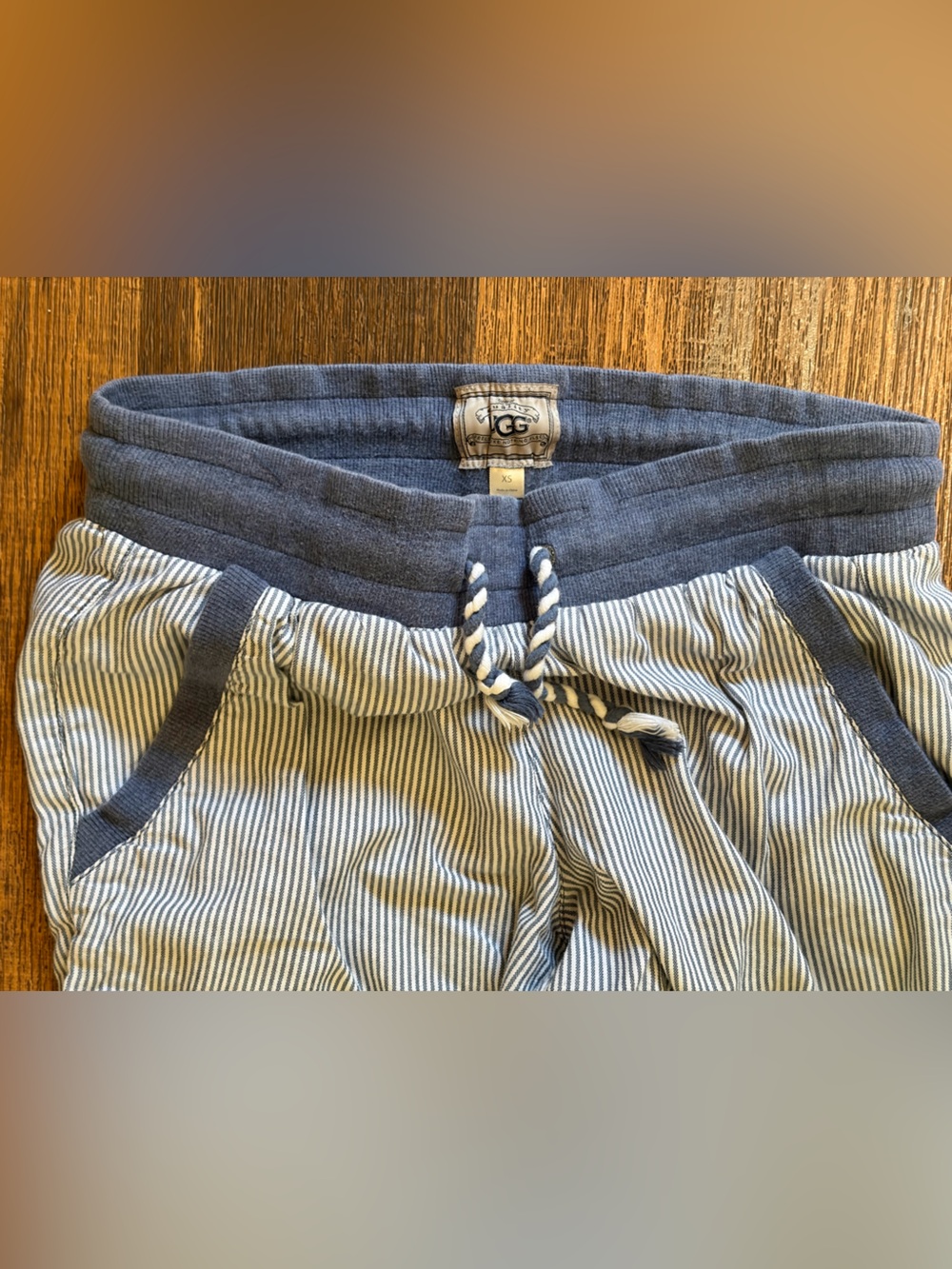 Women's UGG Pants Multicolor XS Striped Light Sleepwear Casual STAIN Lounge